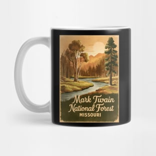 Mark Twain National Forest Vintage Travel Poster Mug